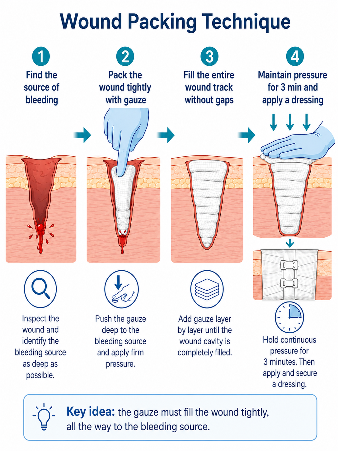 Tamponade and compression